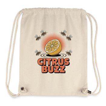 Citrus Buzz – Zitrus & Bienen - Stanley/Stella recycelter Gym Bag - Naturweiß - Vorne