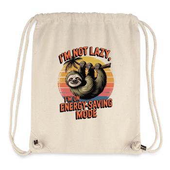 Energy saving mode - Sloth on the back burner - Stanley/Stella Recycled Gym Bag - natural - Front