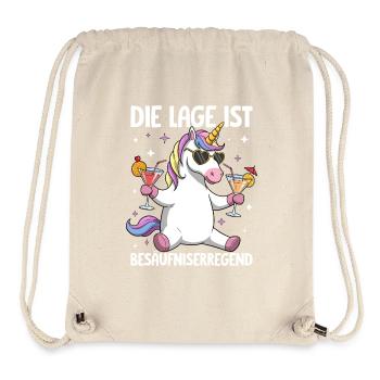 Die Lage Ist Besäufniserregend - Stanley/Stella recycelter Gym Bag - Naturweiß - Vorne