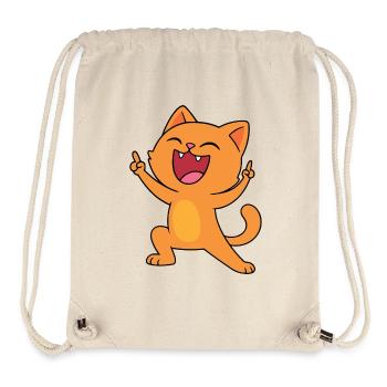 Good mood cat - Stanley/Stella Recycled Gym Bag - natural - Front