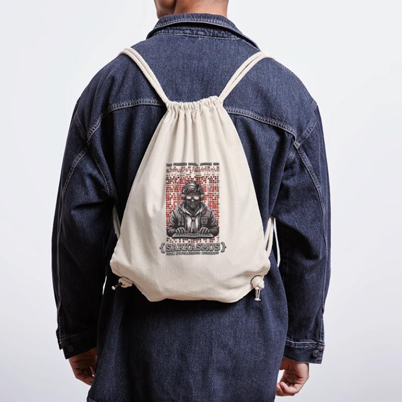 Je parle HTML, Python et sarcasme Sac à cordon recyclé Stanley/Stella