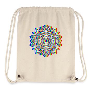 Glitch Mandala – Spirit Design - Stanley/Stella recycelter Gym Bag - Naturweiß - Vorne