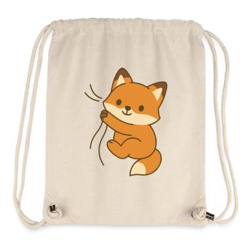 Cozy Fox Cub - Stanley/Stella recycelter Gym Bag - Naturweiß - Vorne