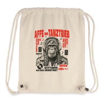Funk Rock Shirt: Zopf-Affe im Groovegewitter - Stanley/Stella recycelter Gym Bag - Naturweiß - Vorne