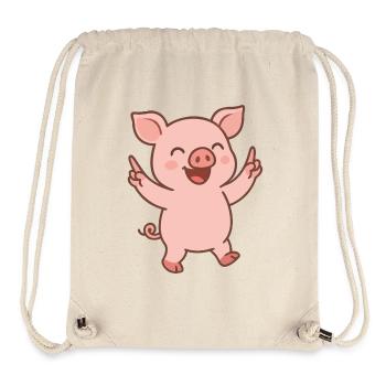 Happy Ferkel - Stanley/Stella recycelter Gym Bag - Naturweiß - Vorne