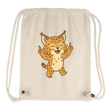 Celebrating lynx - Stanley/Stella Recycled Gym Bag - natural - Front