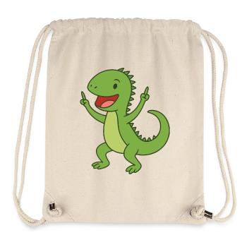 Party-Leguan Baby - Stanley/Stella recycelter Gym Bag - Naturweiß - Vorne