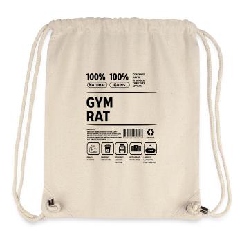 Gym Rat Brotherhood : pas de jours de repos - Sac à cordon recyclé Stanley/Stella - blanc naturel - Devant
