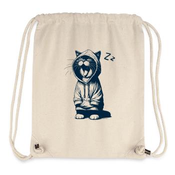 Tired kitty - Stanley/Stella Recycled Gym Bag - natural - Front