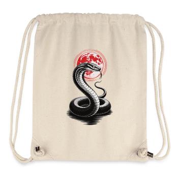 Kobra vor Blutmond - Stanley/Stella recycelter Gym Bag - Naturweiß - Vorne
