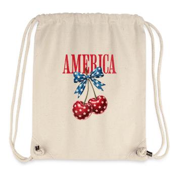SSW-19America Cherry - Stanley/Stella Recycled Gym Bag - natural - Front