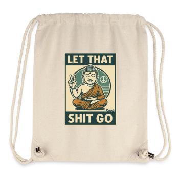 Meditierender Buddha mit frechem Spruch Design - Stanley/Stella recycelter Gym Bag - Naturweiß - Vorne