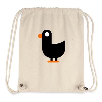 Duck Short Word - Minimalist Duck, Earth - Stanley/Stella Recycled Gym Bag - natural - Front