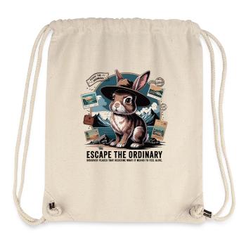 Postcards - Rabbit on the road - Stanley/Stella Recycled Gym Bag - natural - Front