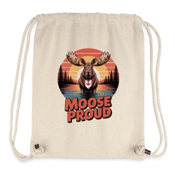 Proud as a Moose - Canada - Stanley/Stella Recycled Gym Bag - natural - Front