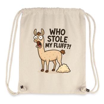 Humorvolles Lama mit Flusen - Stanley/Stella recycelter Gym Bag - Naturweiß - Vorne