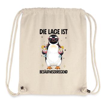 Die Lage Ist Besäufniserregend - Stanley/Stella recycelter Gym Bag - Naturweiß - Vorne
