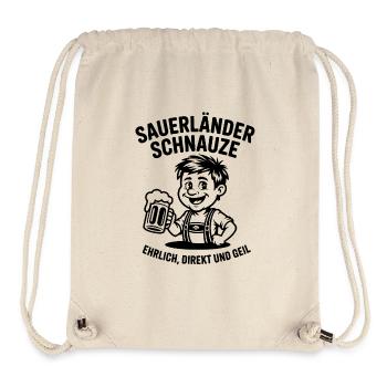 Sauerländer museau honnête, direct et corné - Sac à cordon recyclé Stanley/Stella - blanc naturel - Devant