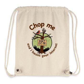 Chop Me und I Haunt Your Internet – Funny Green - Stanley/Stella recycelter Gym Bag - Naturweiß - Vorne