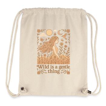 Wild Is A Gentle Thing Natur Boho Bohemian - Stanley/Stella recycelter Gym Bag - Naturweiß - Vorne