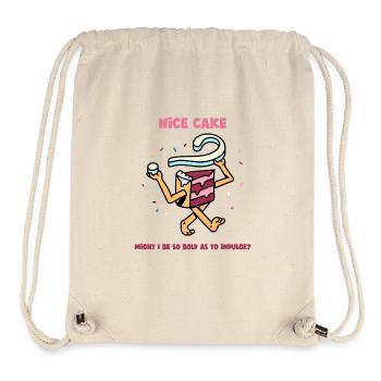 Nice Cake - Might I be so bold as to Indulge? - Stanley/Stella Recycled Gym Bag - natural - Front