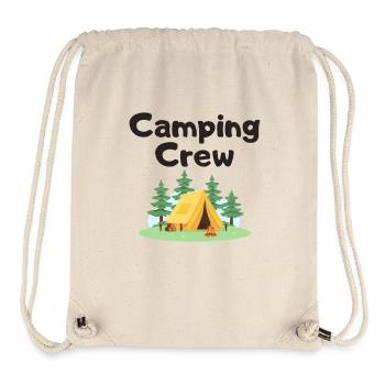 Conception de tente de camping d’aventure - Sac à cordon recyclé Stanley/Stella - blanc naturel - Devant
