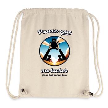 Ich bin kein Löwe Humor Lustige Katze - Stanley/Stella recycelter Gym Bag - Naturweiß - Vorne