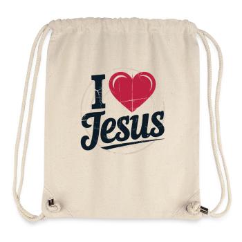 Herz Jesus Symbol Ausdruck - Stanley/Stella recycelter Gym Bag - Naturweiß - Vorne