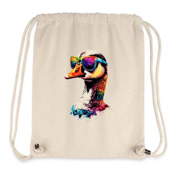 Gans Süße Gänseküken Gans Küken Ente Kleine Gänse - Stanley/Stella recycelter Gym Bag - Naturweiß - Vorne