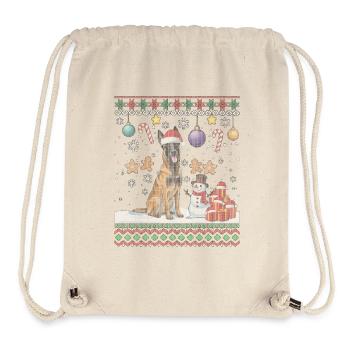 Santa Ugly Christmas Süße Katzen - Stanley/Stella recycelter Gym Bag - Naturweiß - Vorne