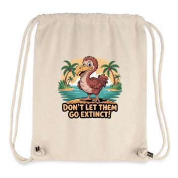 Dinosaurier überlebt Aussterben Zitat Design - Stanley/Stella recycelter Gym Bag - Naturweiß - Vorne