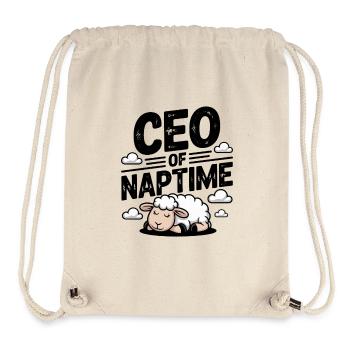 Geschäftsführer von Naptime - Stanley/Stella recycelter Gym Bag - Naturweiß - Vorne