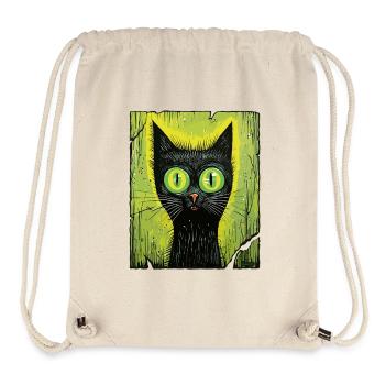 Mystic Cat Gaze - Stanley/Stella Recycled Gym Bag - natural - Front