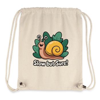 Skurrile Schnecke mit Phrase - Stanley/Stella recycelter Gym Bag - Naturweiß - Vorne