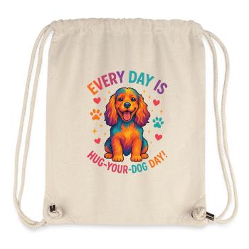 Cocker Spaniel - Stanley/Stella recycelter Gym Bag - Naturweiß - Vorne