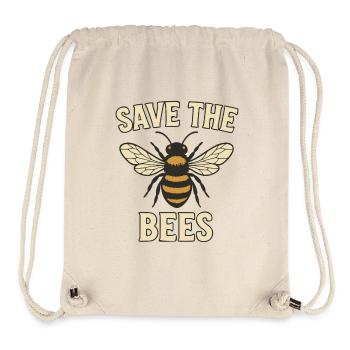 Rettet die Bienen Bienenmotiv - Stanley/Stella recycelter Gym Bag - Naturweiß - Vorne
