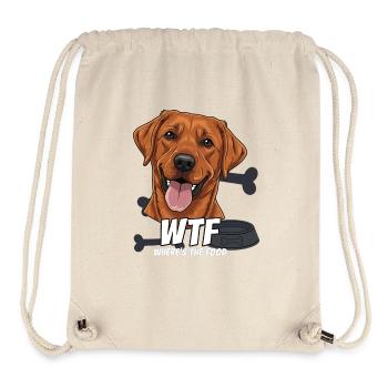Humorous dog motif with joke text - Stanley/Stella Recycled Gym Bag - natural - Front