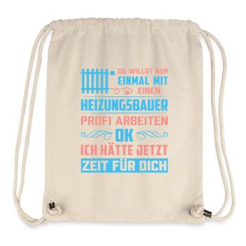 Heating Engineer Heating Construction Plumber Plumber - Stanley/Stella Recycled Gym Bag - natural - Front