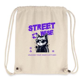 Chatours und Urban Style - Stanley/Stella recycelter Gym Bag - Naturweiß - Vorne