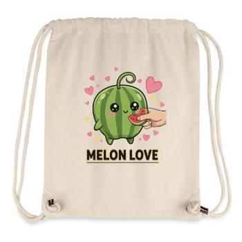 Melon Love Kawaii Manga Watermelon - Stanley/Stella Recycled Gym Bag - natural - Front
