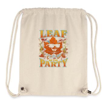 Leaf of the Party Happy Fall Harvest Autumn Leaf - Stanley/Stella Recycled Gym Bag - natural - Front