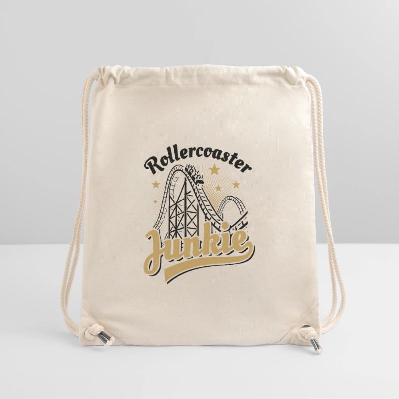 Rollercoaster Junkie - Roller Coaster - Loop Stanley/Stella Recycled Gym Bag