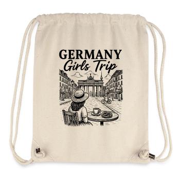 Abstrakte Farbexplosion für kreative Looks - Stanley/Stella recycelter Gym Bag - Naturweiß - Vorne
