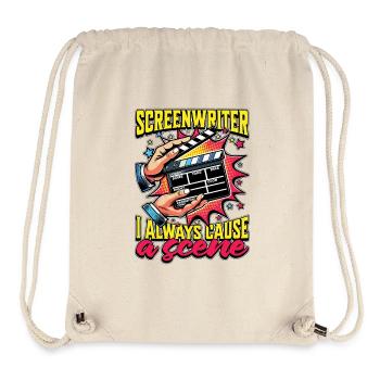 Screenwriter I Always Cause A Scene Book Lover - Stanley/Stella Recycled Gym Bag - natural - Front
