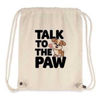 Talk To The Paw - Niedlicher Hund - Stanley/Stella recycelter Gym Bag - Naturweiß - Vorne