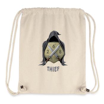 W20 mit Kapuze – Thief Fantasy Dice - Stanley/Stella recycelter Gym Bag - Naturweiß - Vorne