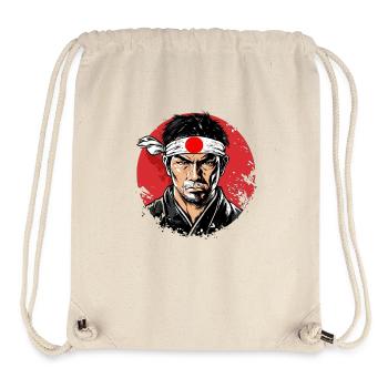 Japanese Samurai Warrior  - Stanley/Stella Recycled Gym Bag - natural - Front