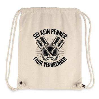 Autofahrer - Verbrenner  - Stanley/Stella recycelter Gym Bag - Naturweiß - Vorne