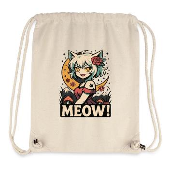 Moonlit Meow Catgirl - Stanley/Stella Recycled Gym Bag - natural - Front