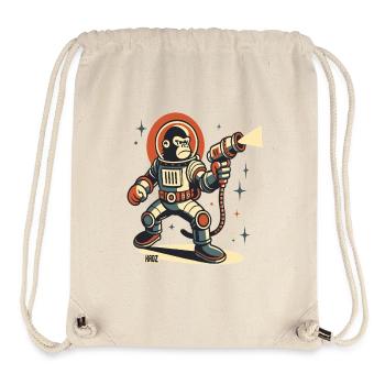 Space Monkey Astronaut Laser Blaster - Stanley/Stella Recycled Gym Bag - natural - Front